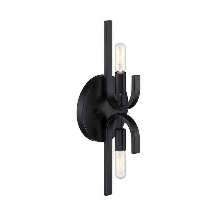 Designers Fountain Skye 2 Light Wall Sconce, Matte Black