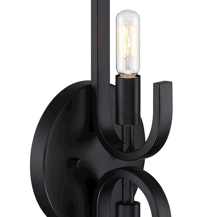 Designers Fountain Skye 2 Light Wall Sconce, Matte Black