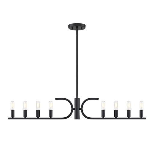 Designers Fountain Skye 8 light Island Pendant, Matte Black - D314C-IS-MB