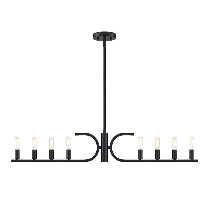 Designers Fountain Skye 8 light Island Pendant, Matte Black - D314C-IS-MB