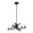 Designers Fountain Skye 8 Light Semi Flush Mount, Matte Black