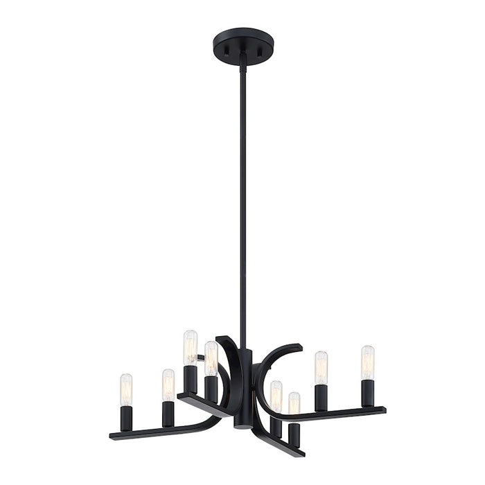 Designers Fountain Skye 8 Light Semi Flush Mount, Matte Black