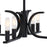 Designers Fountain Skye 8 Light Semi Flush Mount, Matte Black