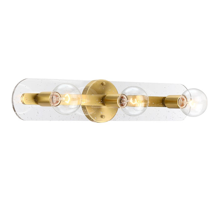 Designers Fountain Demi 3 Light Vanity, Brushed Gold/Artisan Cast