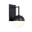 Designers Fountain Pineview Outdoor Sconce, Black/Etched Opal