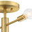 Designers Fountain Arlo 4 Light Semi Flush Mount, Brushed Gold