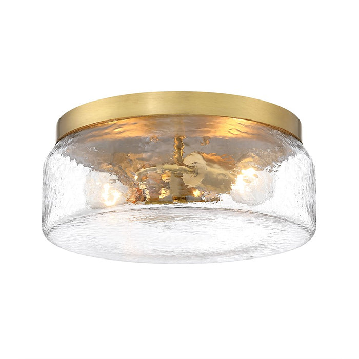 Designers Fountain Rose Marie 2 Light Island Flush, Gold/Rippled