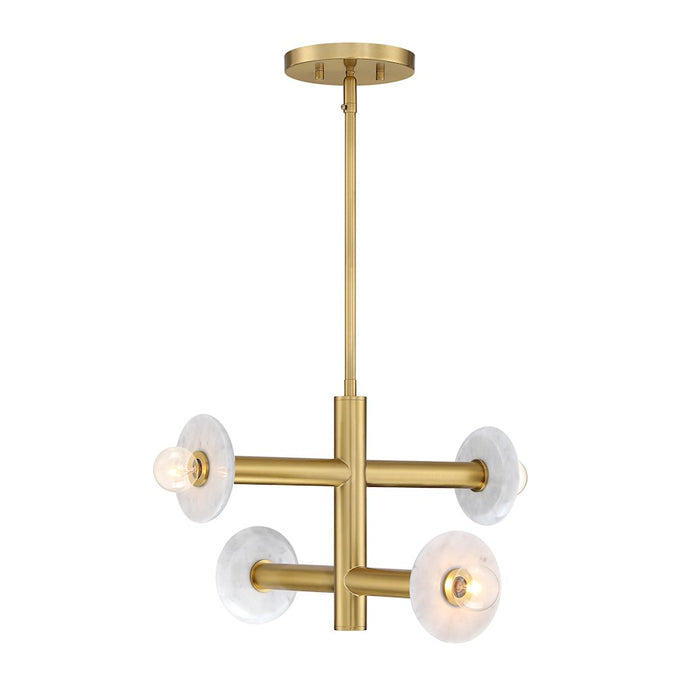 Designers Fountain Fina 4 Light Semi Flush Mount, Brushed Gold