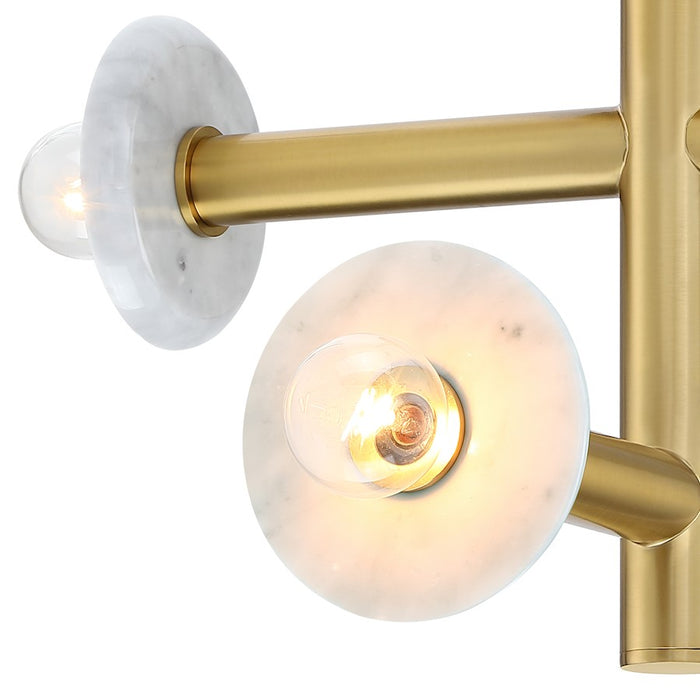 Designers Fountain Fina 4 Light Semi Flush Mount, Brushed Gold