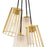 Designers Fountain Liana 4 Light Chandelier, Gold/Etched/Wire