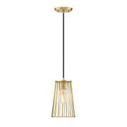 Designers Fountain Liana 1 Light Pendant, Gold/Wire Cage Shade - D328M-6PA-BG