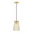 Designers Fountain Liana 1 Light Pendant, Gold/Wire Cage Shade - D328M-6PA-BG