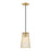 Designers Fountain Liana 1 Light Pendant, Gold/Wire Cage Shade