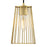 Designers Fountain Liana 1 Light Pendant, Gold/Wire Cage Shade