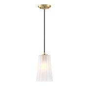 Designers Fountain Liana 1 Light Pendant, Gold/Etched - D328M-6PB-BG