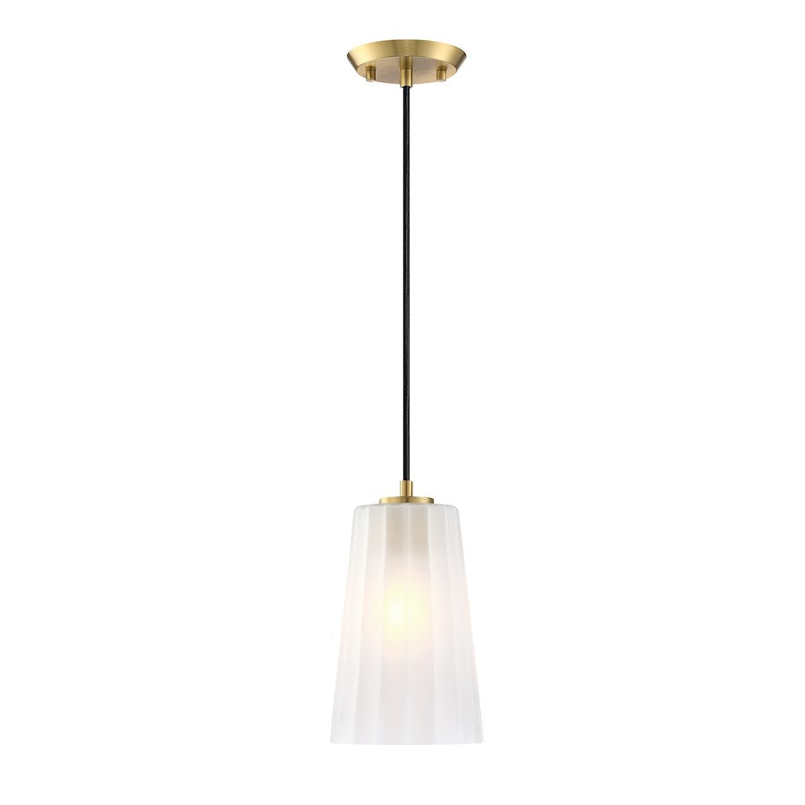 Designers Fountain Liana 1 Light Pendant, Gold/Etched - D328M-6PB-BG