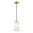 Designers Fountain Liana 1 Light Pendant, Gold/Etched