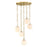 Designers Fountain Wine Flower 5 Light Chandelier, Gold/White Art