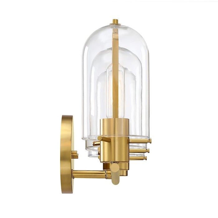 Designers Fountain Skylar 3 Light Vanity, Brushed Gold/Clear