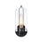 Designers Fountain Skylar 1 Light Wall Sconce, Black/Clear - D332M-WS-MB