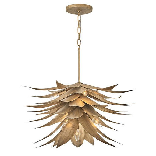 Fredrick Ramond Agave 7 Light Large Single Tier Pendant, Gold - FR30815BNG