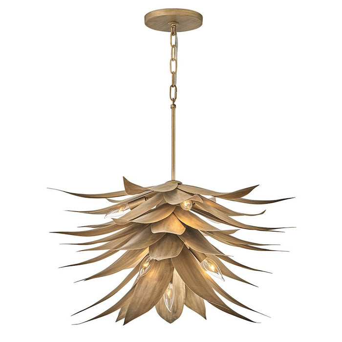 Fredrick Ramond Agave 7 Light Large Single Tier Pendant, Gold - FR30815BNG