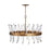 Fredrick Ramond Revel 8 Light Chandelier, Burnished Gold - FR30904BNG