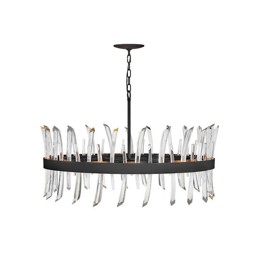 Fredrick Ramond Revel 10 Light Chandelier, Black - FR30905BLK