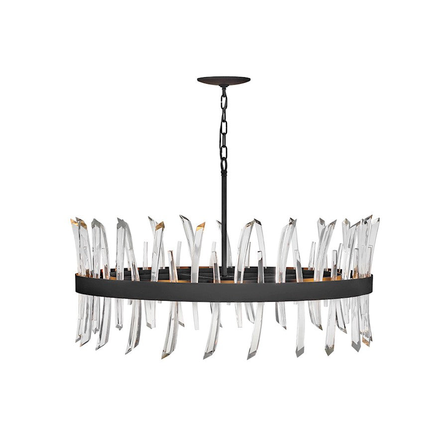 Fredrick Ramond Revel 10 Light Chandelier, Black - FR30905BLK