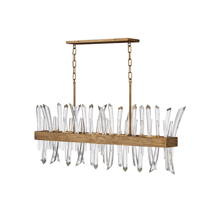 Fredrick Ramond Revel 4 Light Chandelier, Burnished Gold - FR30908BNG