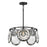 Fredrick Ramond Nala 5 Light LG Conv Pendant, Black/Optic Crystal - FR31263BLK