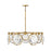 Fredrick Ramond Nala 7 Light LG Drum Chandelier, Brass/Optic - FR31265HBR