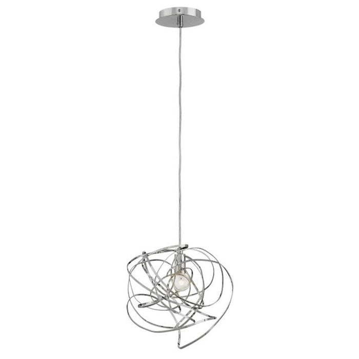 Fredrick Ramond Rumor 1 Light Pendant, Polished Nickel - FR32017PNI