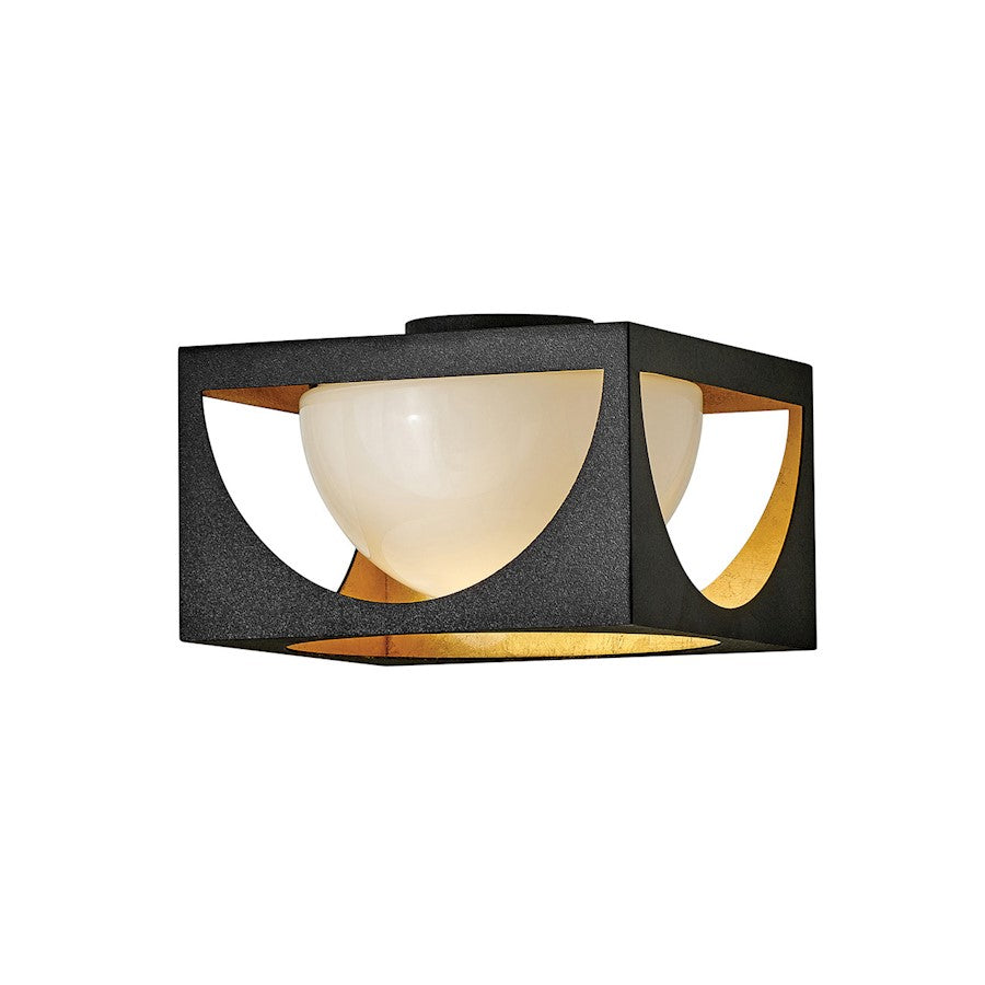 Fredrick Ramond Vega 1 Light Ceiling Flush Mount, Anvil Black - FR33001ABK