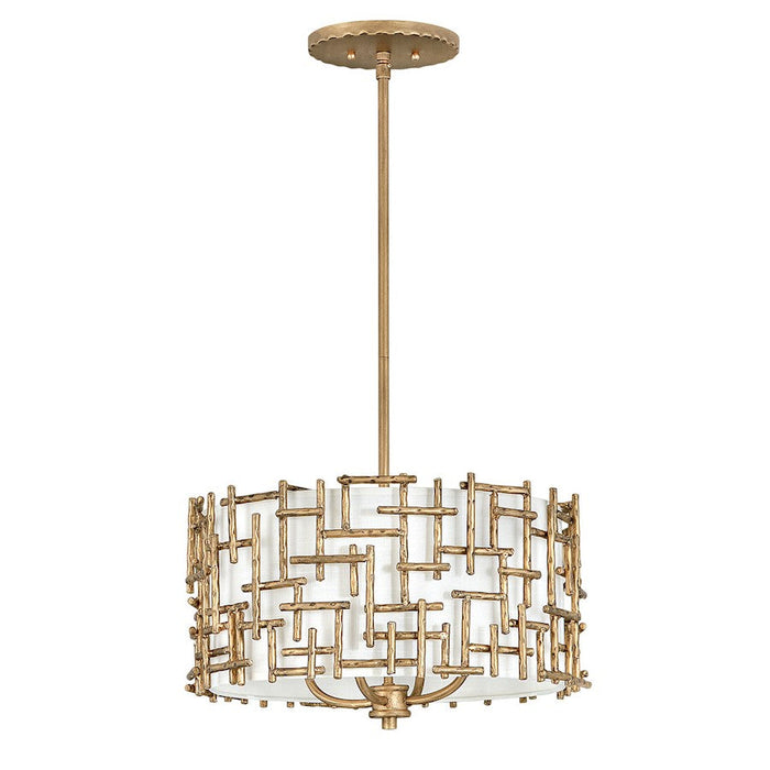 Fredrick Ramond Farrah 4 Light Chandelier, Burnished Gold - FR33103BNG