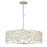 Fredrick Ramond Farrah 6 Light Chandelier, Silver Leaf - FR33104SLF