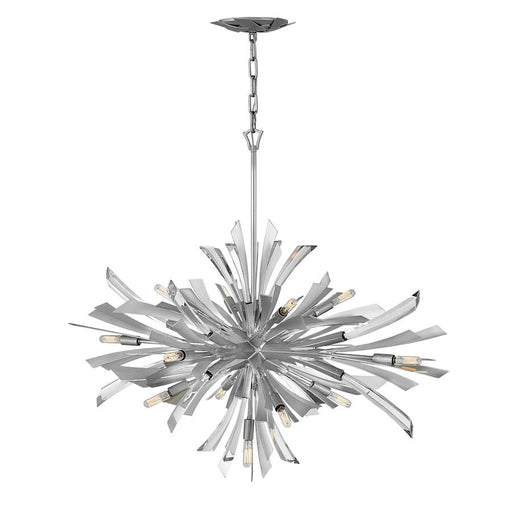 Fredrick Ramond Vida 13 Light 27" Chandelier, Glacial - FR40906GG