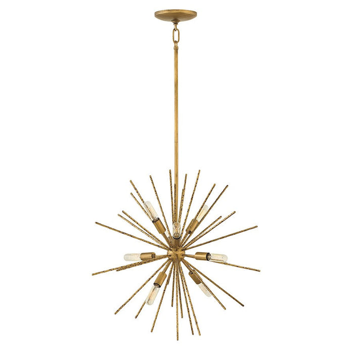 Fredrick Ramond Tryst 8 Light Chandelier, Burnished Gold - FR43014BNG