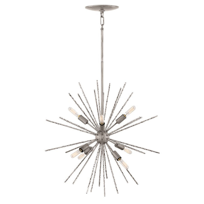 Fredrick Ramond Tryst 8 Light Chandelier, Burnished Nickel - FR43014BNN