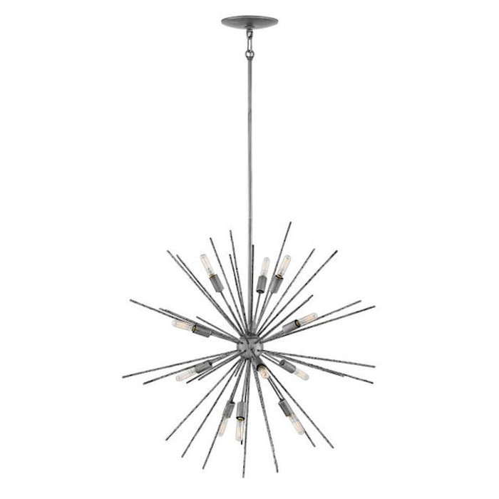 Fredrick Ramond Tryst 12 Light Chandelier, Burnished Nickel - FR43015BNN