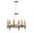 Fredrick Ramond Willow 6 Light Chandelier, Carbon Black - FR44006CBK