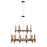 Fredrick Ramond Willow 18 Light Chandelier, Carbon Black - FR44009CBK