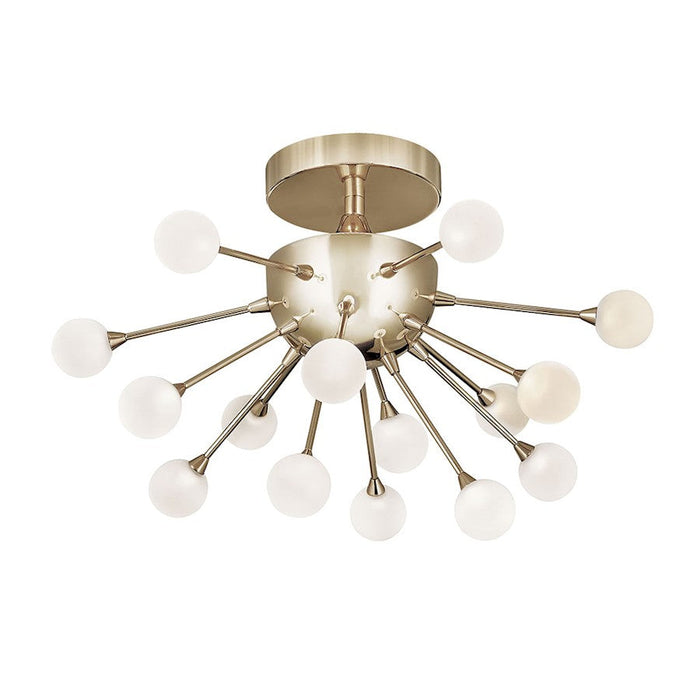 Fredrick Ramond Impulse 15 Light Ceiling Semi-flush Polished Gold - FR44411POG