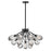 Fredrick Ramond Elise 19 Light LG Conv Pendant, Black/Crystal - FR46956BLK