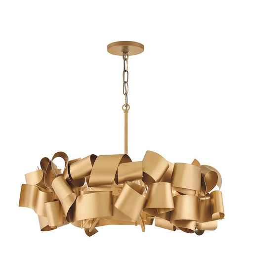 Fredrick Ramond Delfina 5 Light Chandelier, Deluxe Gold - FR48604DXG