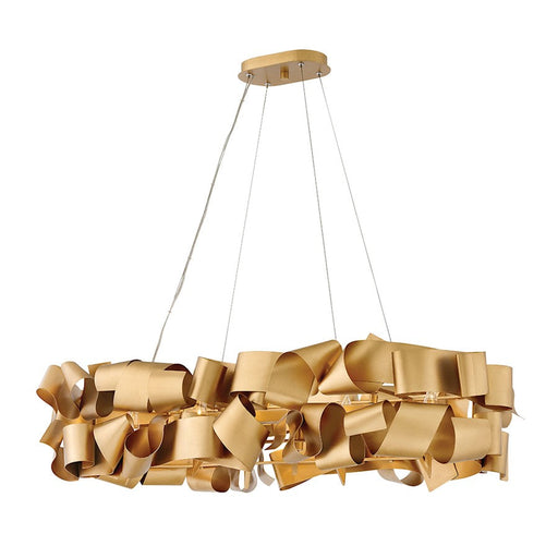 Fredrick Ramond Delfina 6 Light Chandelier, Deluxe Gold - FR48605DXG