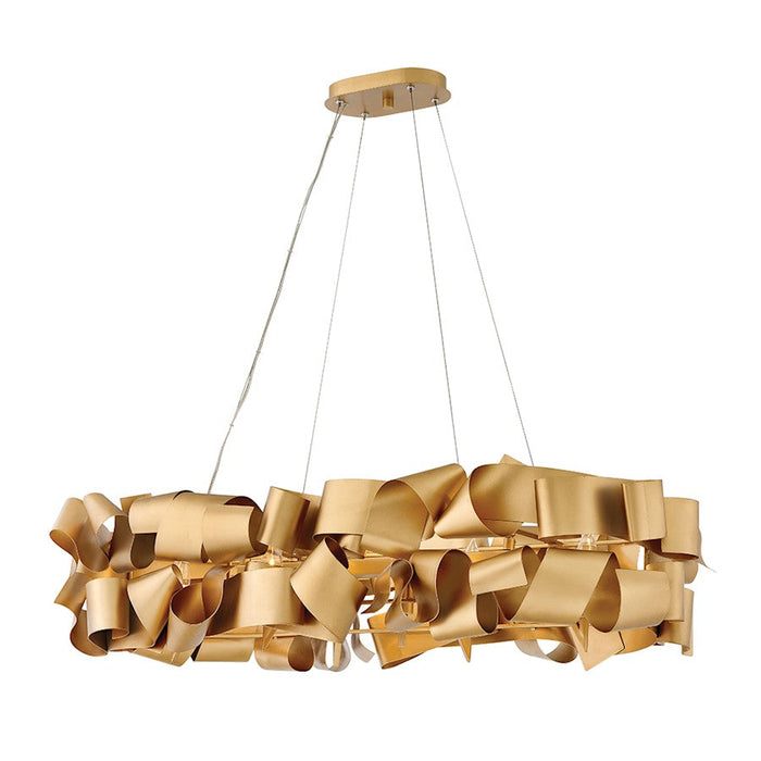 Fredrick Ramond Delfina 6 Light Chandelier, Deluxe Gold - FR48605DXG