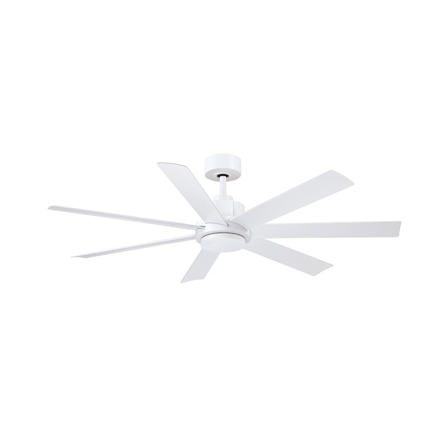 Fanimation Pendry 56" Ceiling Fan, White Opal Frosted/White - FPD6865MWW