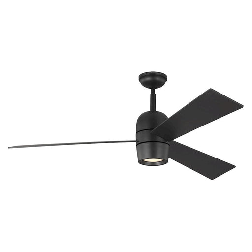 Monte Carlo Fan Company Alba 60" Ceiling Fan, Midnight Black - 3ALBR60MBKD