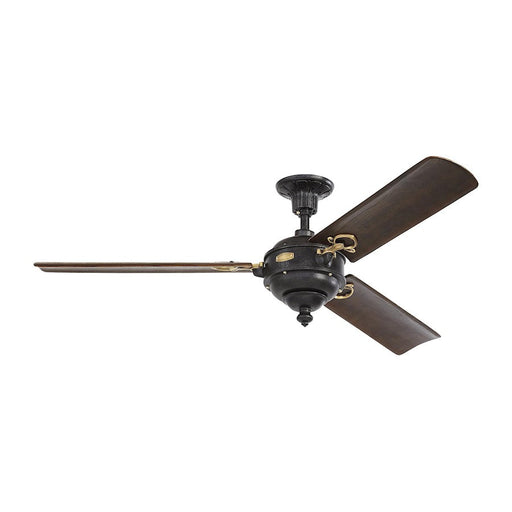 Monte Carlo Fan Company Arezzo Ceiling Fan, Antique Iron/Brass - 3AOR60ATIHAB